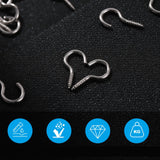 100 Pcs Screw Hook Hanging Ceiling Hooks Screw Hooks Cup Hooks Screw